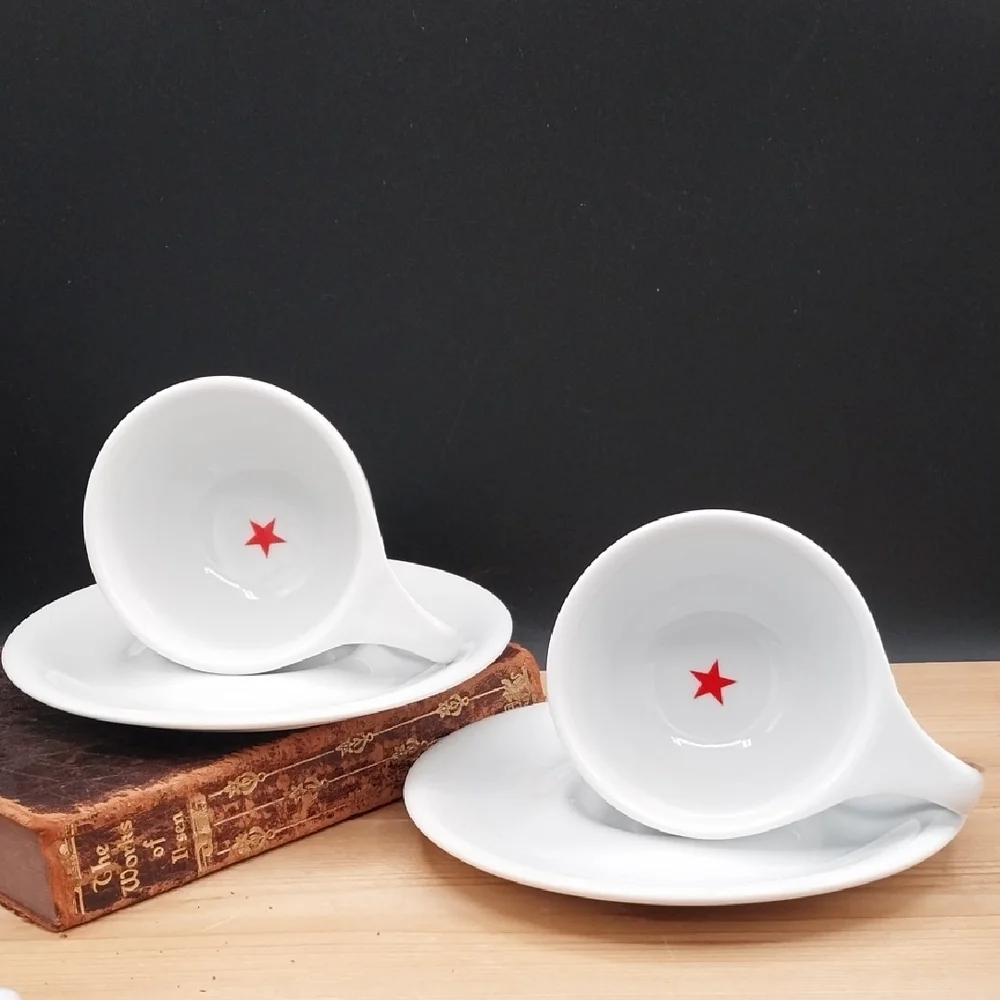 Set Of 2 Black Cat Project notNeutral Intelligentsia Cappaccino Coffee Mugs - Picture 6 of 11